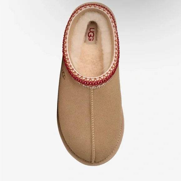 UGG Women's Tasman II Sand / Dark Cherry - Picture 4 of 5